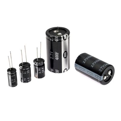 1F~400F 2.7V Supercapacitor Op hoge temperatuur Cilindrische Ultracapacitor