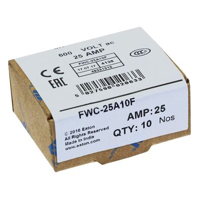 Uitstekend fietsvermogen en prestaties Cramic Fuse Eaton Bussmann 10 X 38 mm Ferrule Fuse FWC-25A10F