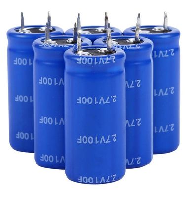 Het lange Cyclusleven 100f 2,7 Goede de ultra Lage Temperatuurkenmerken van V Supercapacitor