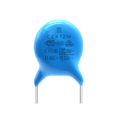 300VAC 472M Y2-de Blauwe Kleur van de Veiligheidscondensator voor Omschakelingsvoeding