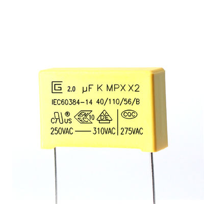 Zelf het Helen MPX X2 Condensator 2,0 Uf die Schommelingsvoltage weerstaat