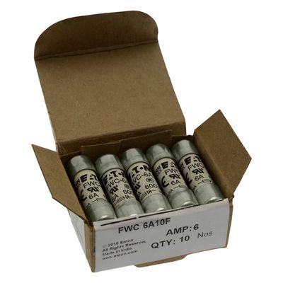 Uitstekend fietsvermogen en prestaties Cramic Fuse Eaton Bussmann 10 X 38 mm Ferrule Fuse FWC-6A10F