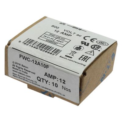 Uitstekend fietsvermogen en prestaties Cramic Fuse Eaton Bussmann 10 X 38 mm Ferrule Fuse FWC-12A10F