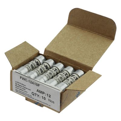 Uitstekend fietsvermogen en prestaties Cramic Fuse Eaton Bussmann 10 X 38 mm Ferrule Fuse FWC-12A10F