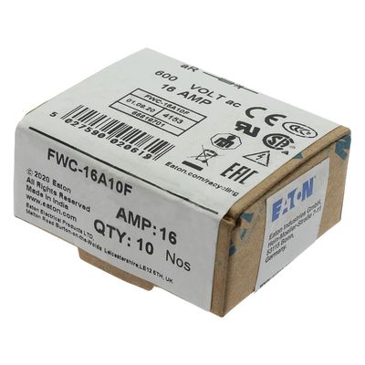Uitstekend fietsvermogen en prestaties Cramic Fuse Eaton Bussmann 10 X 38 mm Ferrule Fuse FWC-16A10F
