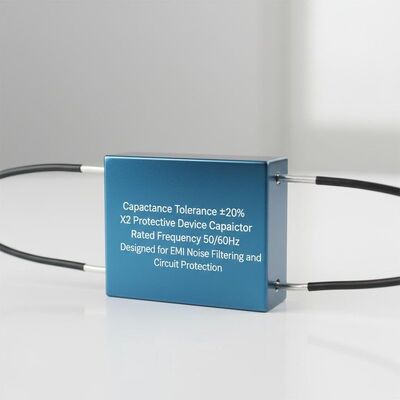 Capaciteitstolerantie ±20 Procent X2 Beschermingsapparaat Condensator Nominale Frequentie 50 60Hz Ontworpen voor EMI-ruisfiltering en Circuitbescherming